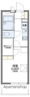レオパレスクイーンハイツ掛川【202号室】の間取り