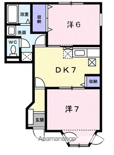 グレースコート2【1階】の間取り