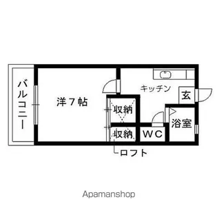 アブニールⅡ【102号室】の間取り