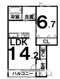 スピカⅠ【1階】の間取り