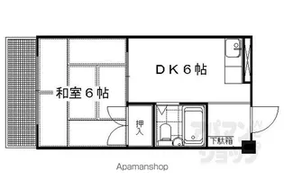 エトワール中村【405号室】の間取り