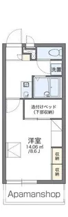 レオパレスグリーンパークアオキ【1階】の間取り