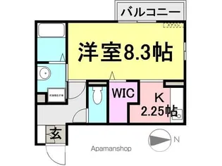 プラージュ武庫川【B108号室】の間取り