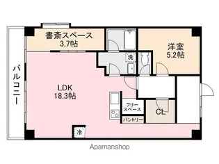 オレンジコート高松【10階】の間取り