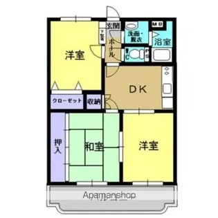 エスポワールB【2階】の間取り