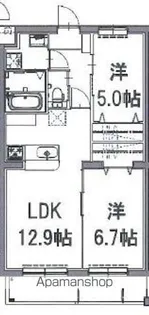 CANAAN(カナン)【3階】の間取り