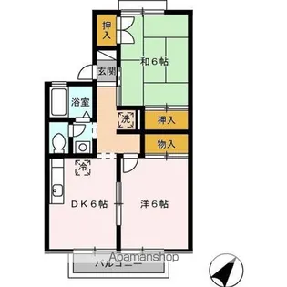 セジュール鈴和【1階】の間取り
