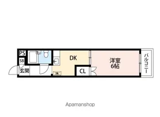 イルフィオーレ板橋【407号室号室】の間取り