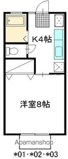 コーポAI【101号室】の間取り