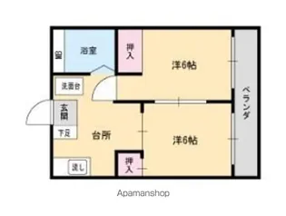 クレセント藤【2階】の間取り