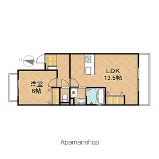 AVENIR EST【103号室】の間取り