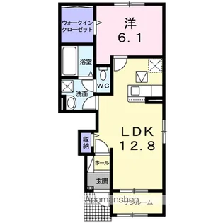 プルーム・ヴィレⅡ【1階】の間取り