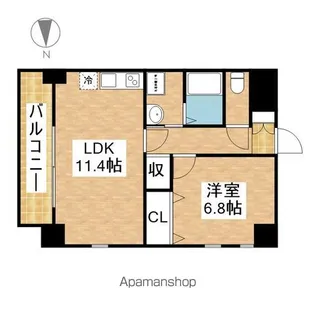 アクシス【6階】の間取り
