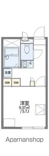 レオパレストリニ【2階】の間取り