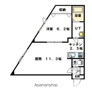 さくらハイツⅡ【103号室】の間取り