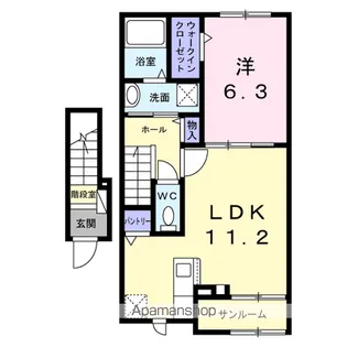 グレイス 八万【2階】の間取り