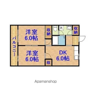 ロイヤル早野マンション【303号室】の間取り