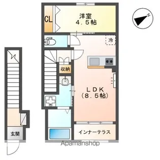 BON LYON (ボンリヨン)【2階】の間取り