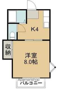 大和町ハイツ【1階】の間取り