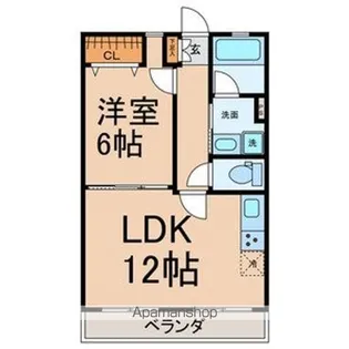 愛知県名古屋市西区中小田井4丁目【マンション】の間取り