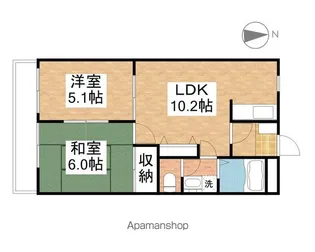 ファインヴィーブル参番館【1階】の間取り