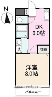 ガーデンハイツ三名弐番館【1階】の間取り