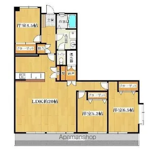 九サンビル【6階】の間取り