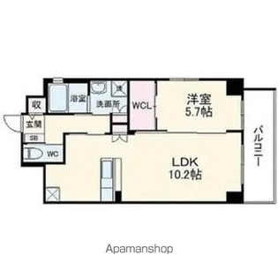 コートアクシスyoinn【2階】の間取り