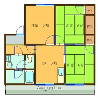 コーポ倉知【2階】の間取り