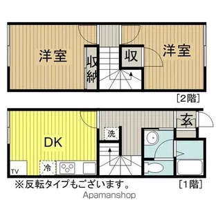 レオパレスウエスト広川二号館【111号室】の間取り