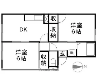 セゾン・ド・アマデウスA棟【1階】の間取り