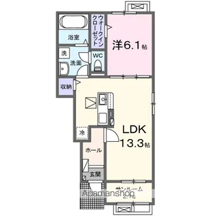 ブライト スクエアⅣ【1階】の間取り
