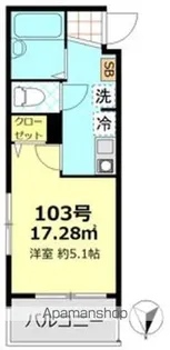 MELDIA東向島【1階】の間取り