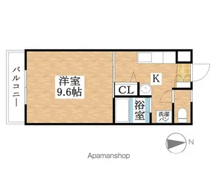 プレシオⅡ【402号室】の間取り