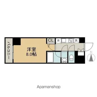 BPRレジデンス丸の内(旧ラグゼナ丸の内)【12階】の間取り