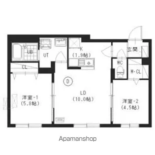 シティレジデンス白石【3階】の間取り
