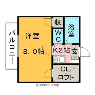 メゾンブランセ【510号室】の間取り