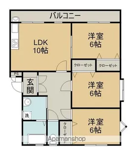 リバティハウス【1階】の間取り