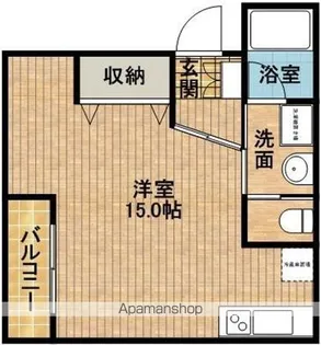 ラピタB【B-5号室】の間取り