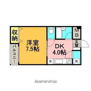 石村ビル【405号室】の間取り