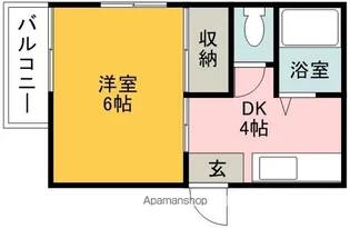 クレール【201号室】の間取り