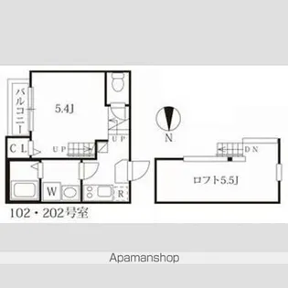 シエルクレア【1階】の間取り