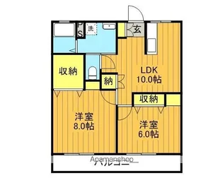 内藤マンション【102号室】の間取り