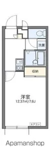 レオパレス浜川田【1階】の間取り