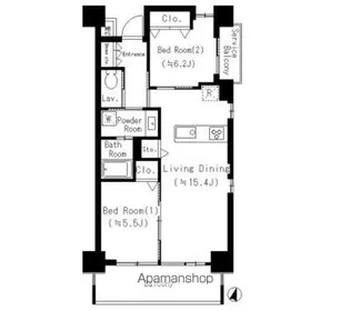 リエンピーレ一色【4階】の間取り