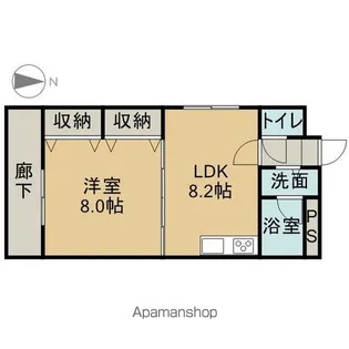 メゾン・ボナール【4階】の間取り