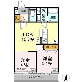 セレスティア小茂根【3階】の間取り