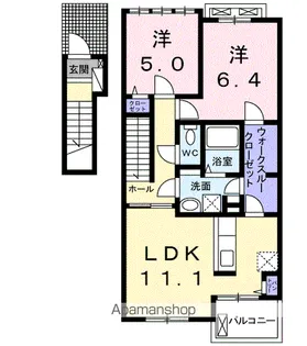 MAISON DYLUS Ⅰ【2階】の間取り