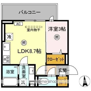 Augusta(オーガスタ)【2階】の間取り