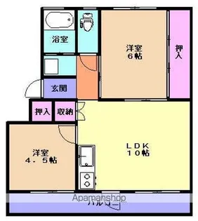 関が丘ヒルズ2号館【103号室】の間取り